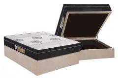 Cama Box Baú Filhão +Colchão Ortopédico Class Polar