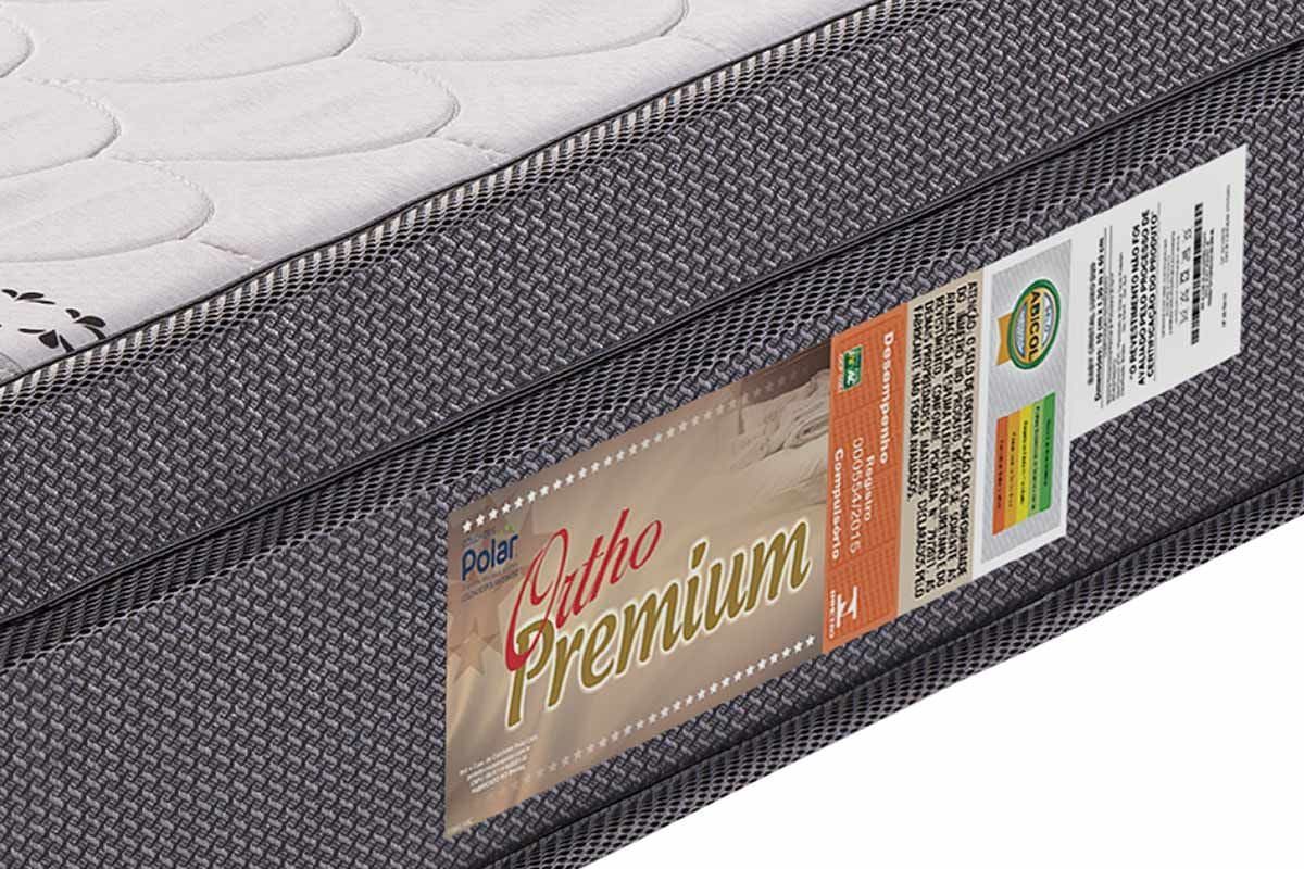 Cama Box Baú CRC +Colchão Ortopédico Hiper Polar