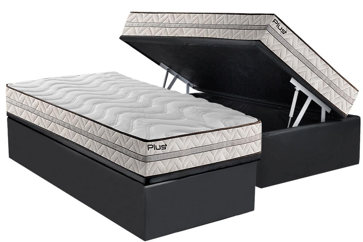 Cama Box Baú CRC +Colchão D33 Pasquale Paropas
