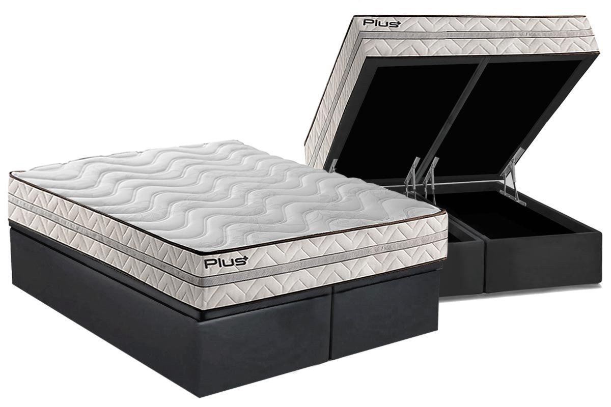 Cama Box Baú CRC +Colchão D33 Pasquale Paropas