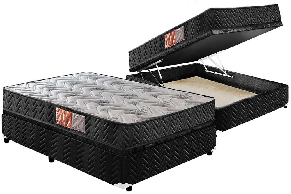 Cama Box Baú CRC +Colchão D33 Pasquale Paropas