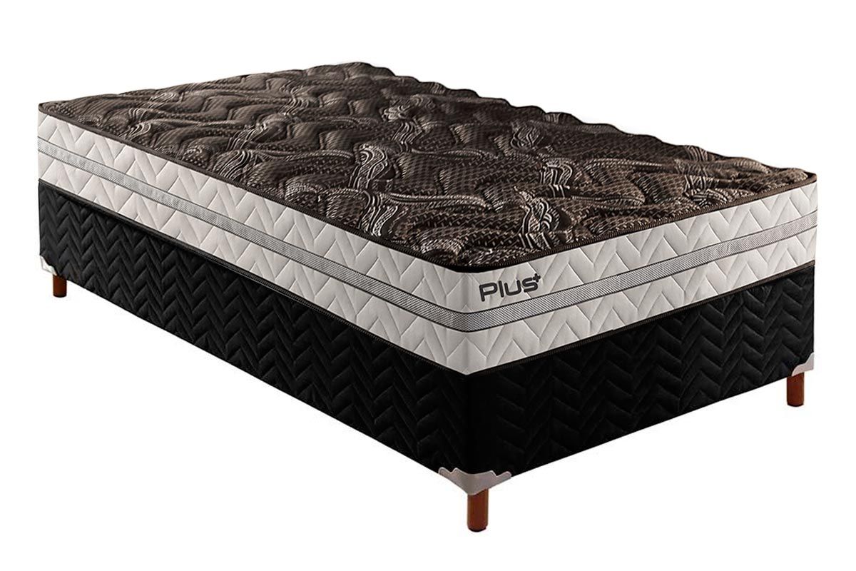 Cama Box CRC +Colchão Espuma D33 Pasquale Paropas