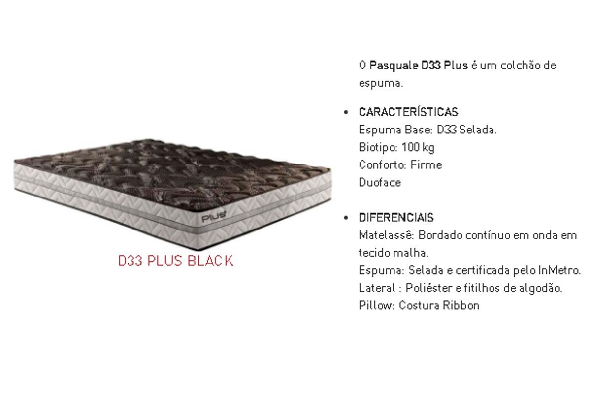 Cama Box CRC +Colchão Espuma D33 Pasquale Paropas