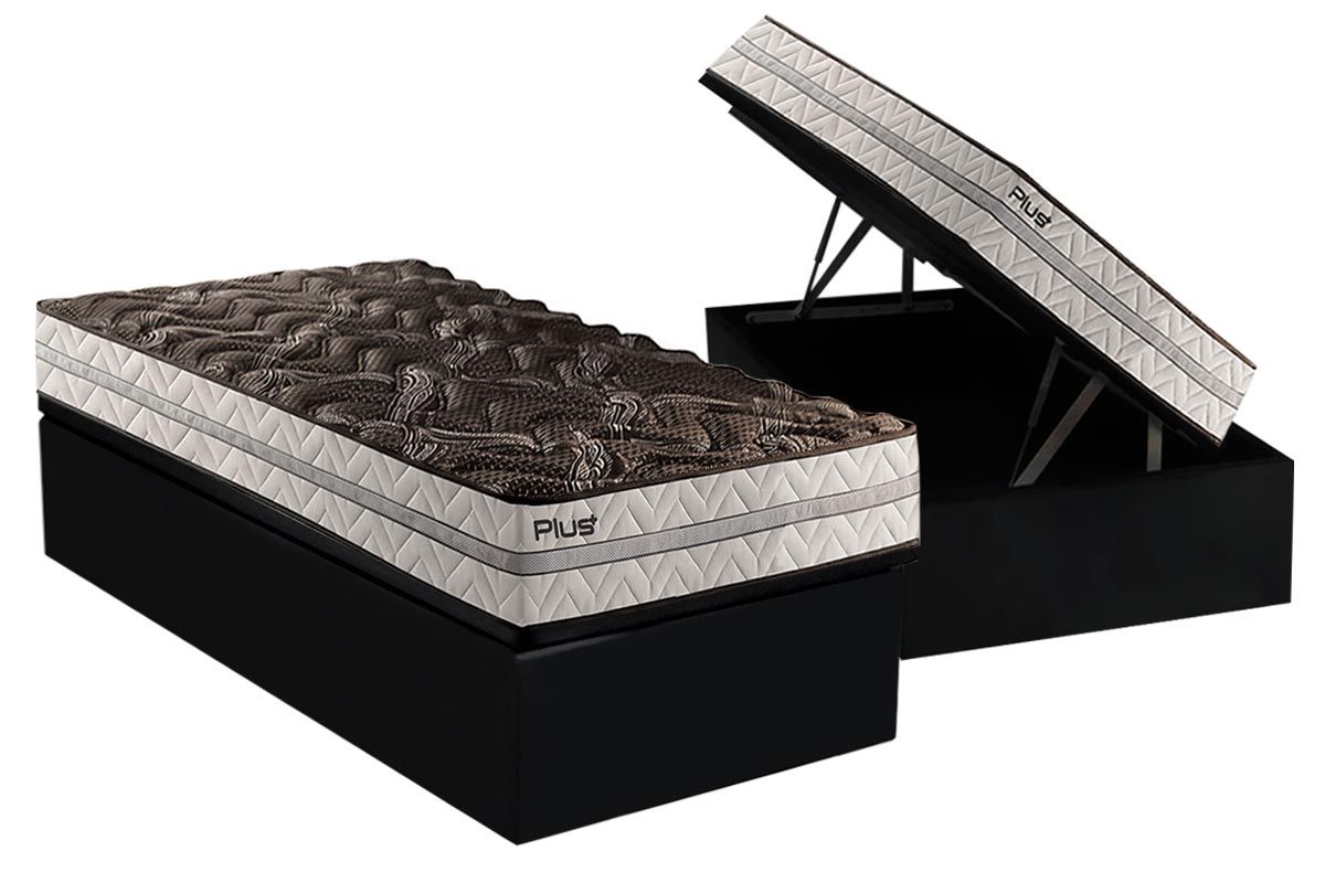 Cama Box Baú CRC +Colchão D33 Pasquale Paropas