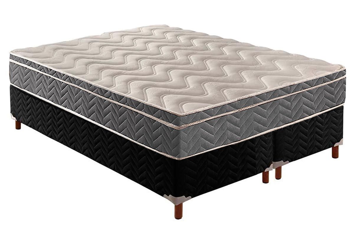 Cama Box CRC +Colchão Ortopédico Mega Paropas