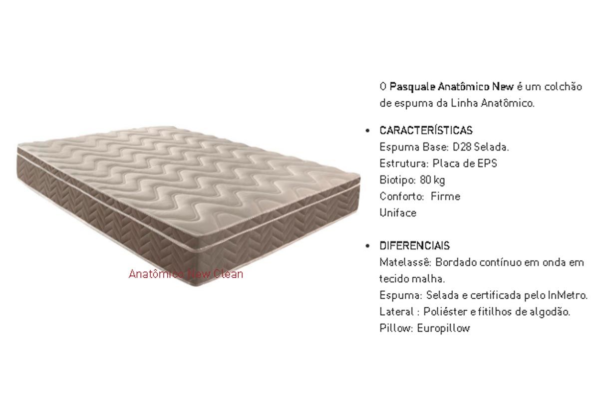 Cama Box CRC +Colchão Ortopédico Pasquale Paropas
