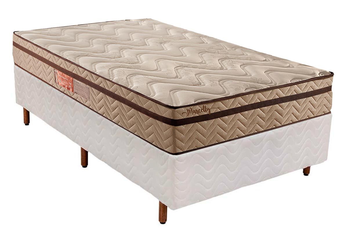 Cama Box CRC +Colchão Molas Marcelly Paropas