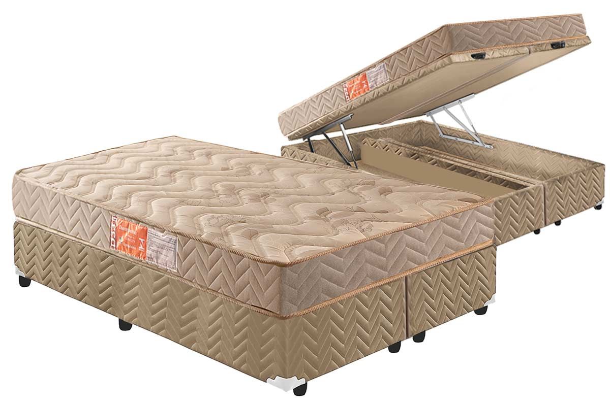 Cama Box Baú CRC +Colchão D33 Pasquale Paropas