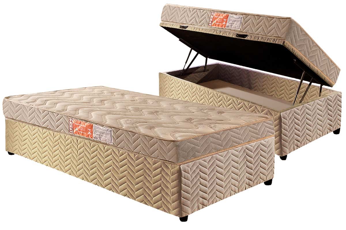 Cama Box Baú CRC +Colchão D33 Pasquale Paropas