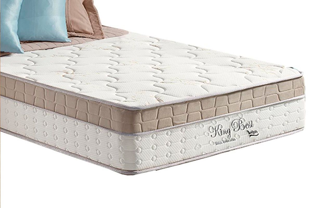 Cama Box CRC +Colchão Molas King Best Anjos