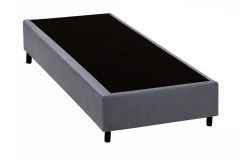 Cama Box Filhão Corano Gray - Solteiro - 88x188x20