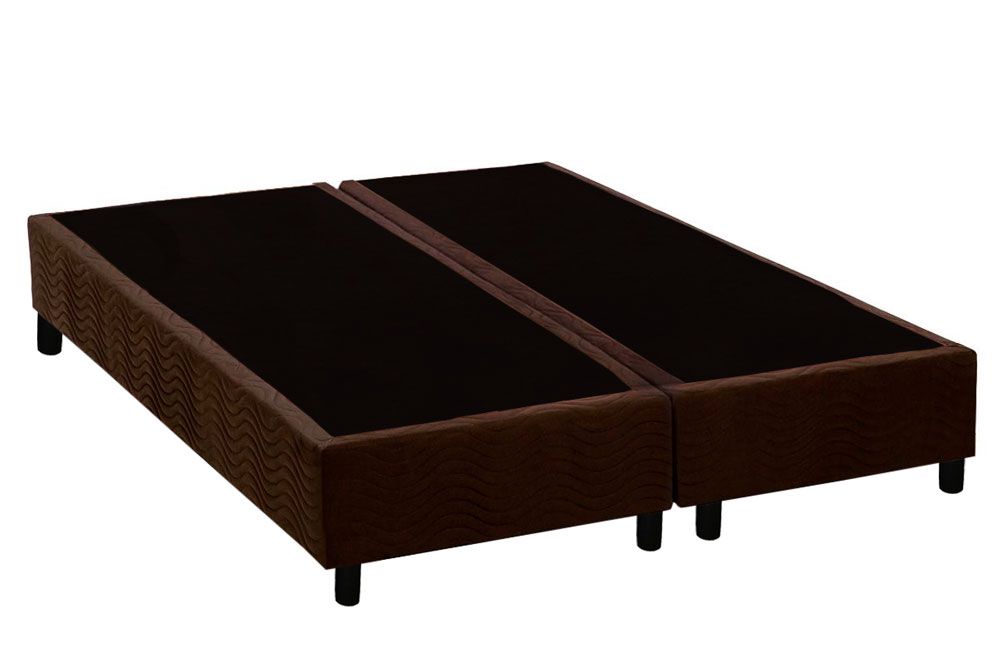 Cama Box Filhão Suede Brown