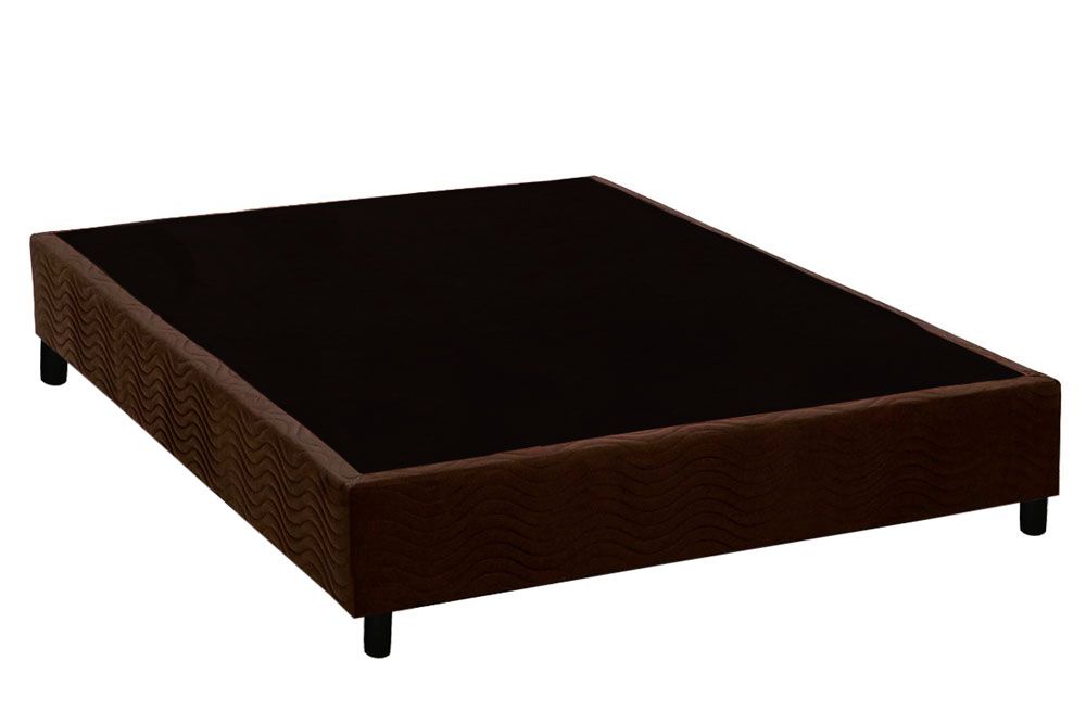 Cama Box Filhão Suede Brown