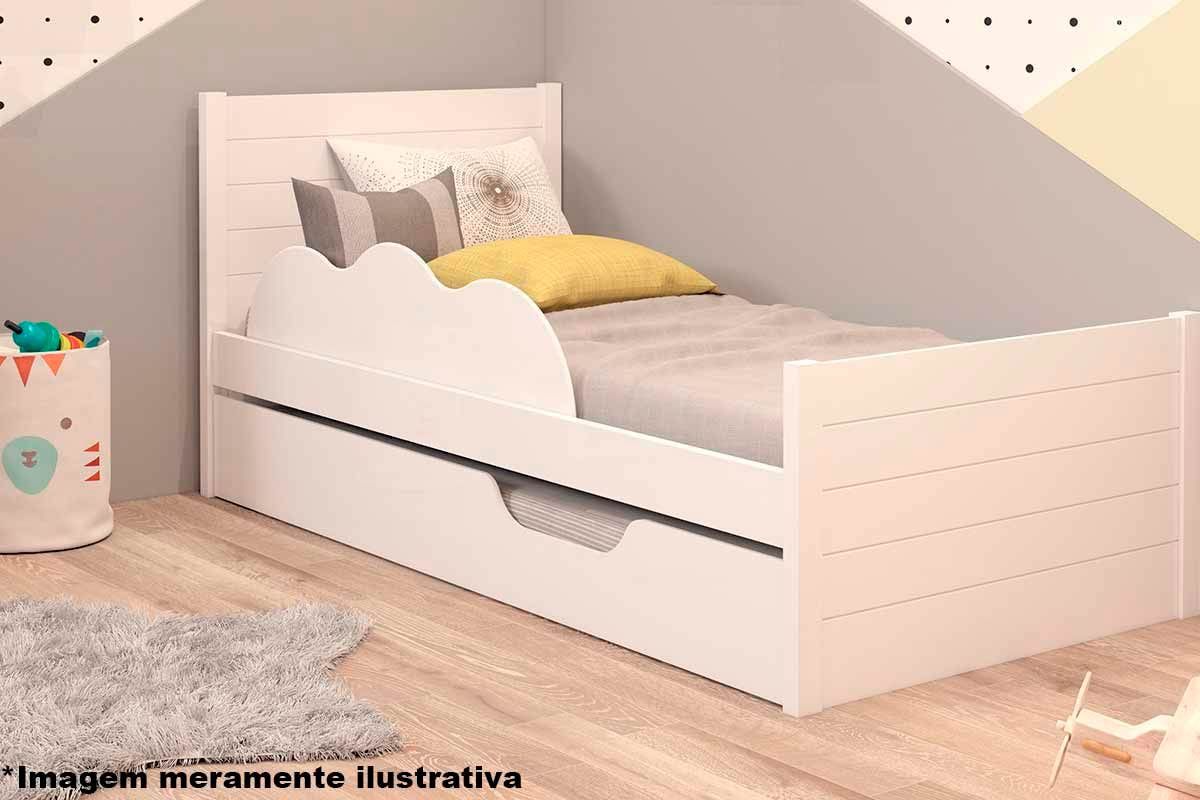 Colchão Solteiro Pérola Gray Polar (2un) + Bicama Elza