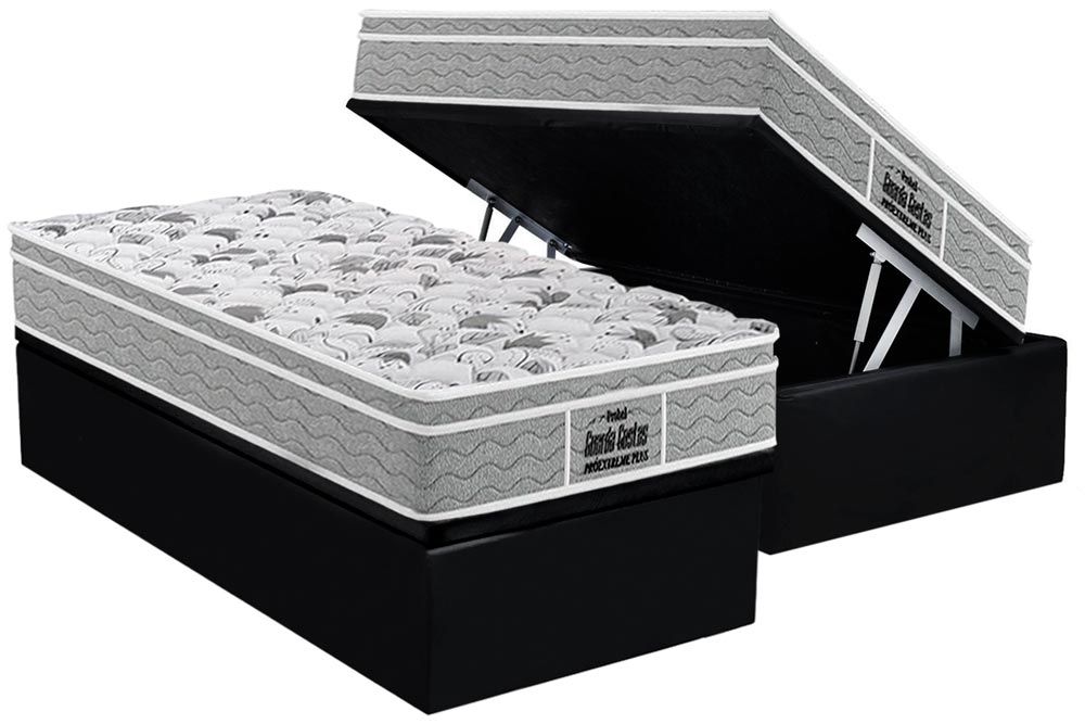 Cama Box Baú CRC +Colchão Ortopédico Extreme Probel