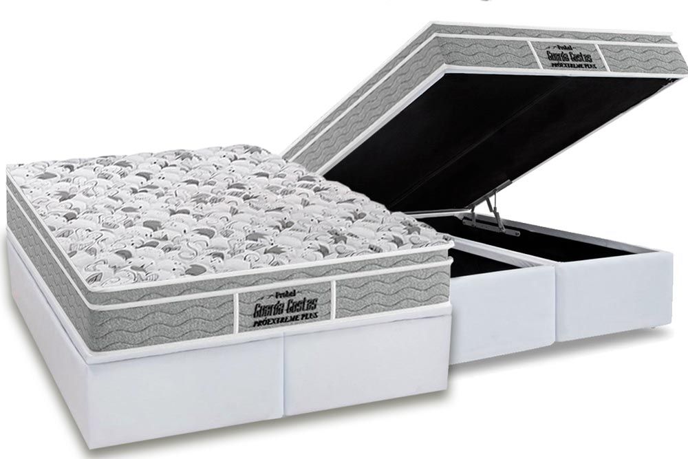 Cama Box Baú CRC +Colchão Ortopédico Extreme Probel