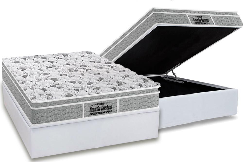 Cama Box Baú CRC +Colchão Ortopédico Extreme Probel