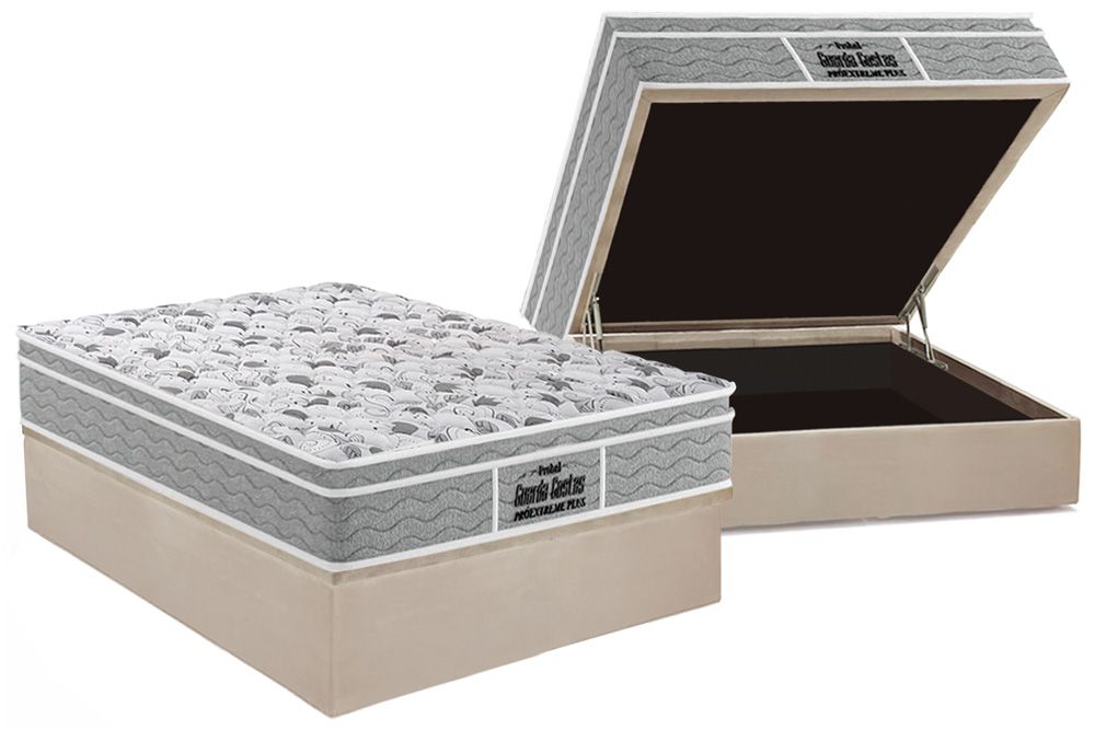 Cama Box Baú CRC +Colchão Ortopédico Extreme Probel
