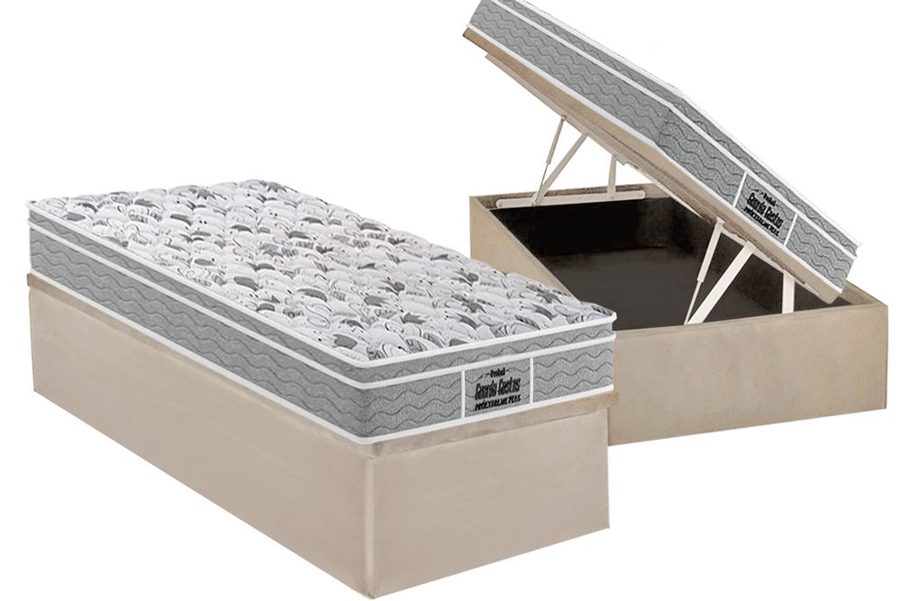 Cama Box Baú CRC +Colchão Ortopédico Extreme Probel