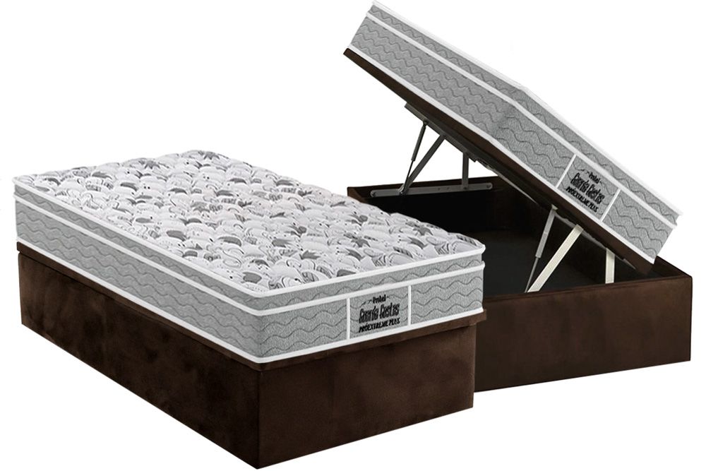 Cama Box Baú CRC +Colchão Ortopédico Extreme Probel