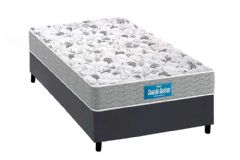 Conjunto Box: Colchão Anatômico Probel D45 Guarda Costas Próextreme Plus + Base CRC Courano Gray