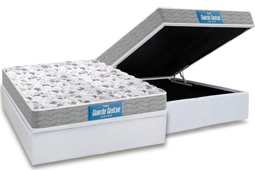 Cama Box Baú CRC +Colchão Ortopédico Extreme Probel