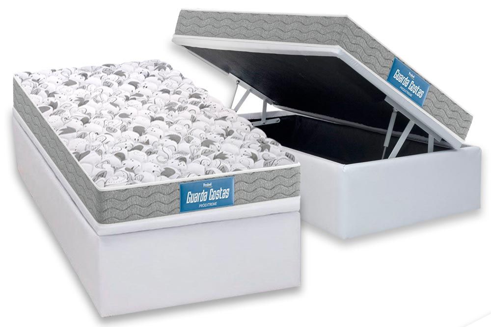 Cama Box Baú CRC +Colchão Ortopédico Extreme Probel