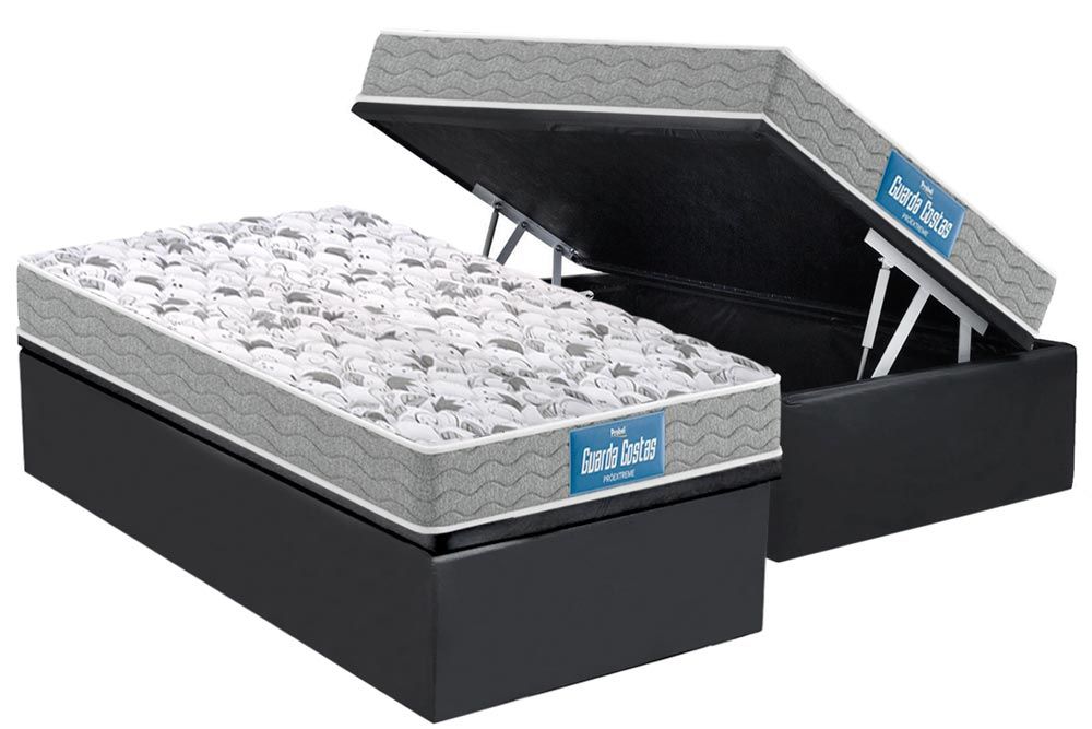 Cama Box Baú CRC +Colchão Ortopédico Extreme Probel