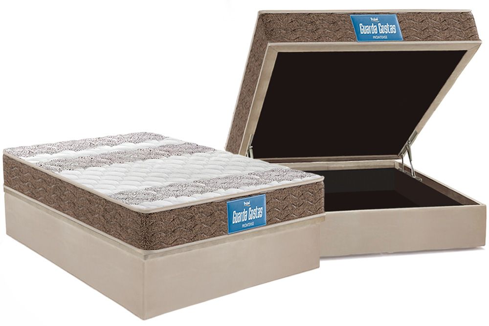 Cama Box Baú CRC +Colchão Ortopédico Intense Probel