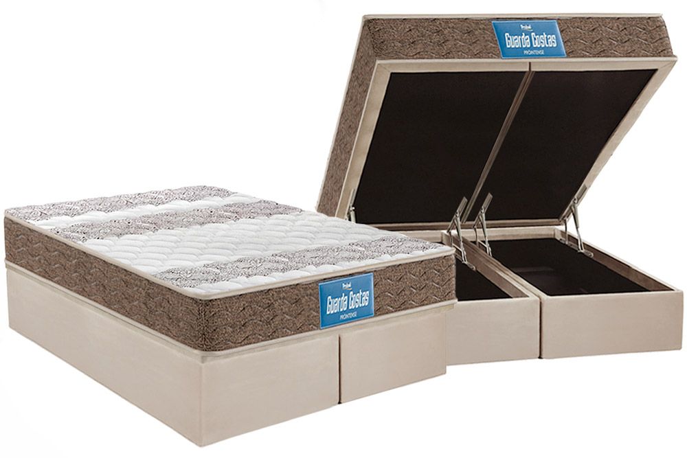 Cama Box Baú CRC +Colchão Ortopédico Intense Probel