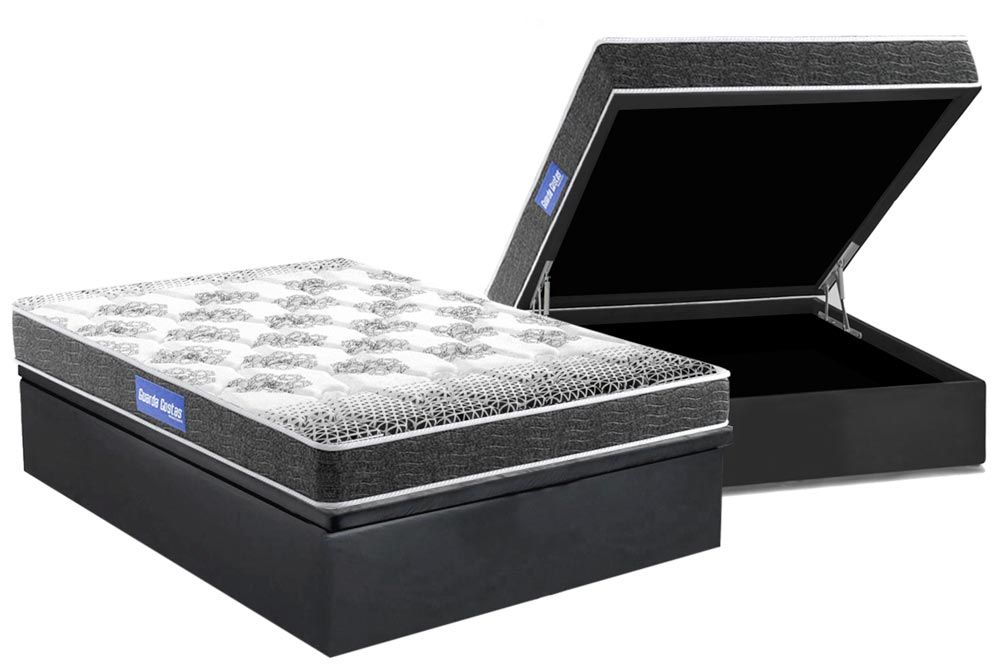 Cama Box Baú CRC +Colchão D20 Resistente Probel