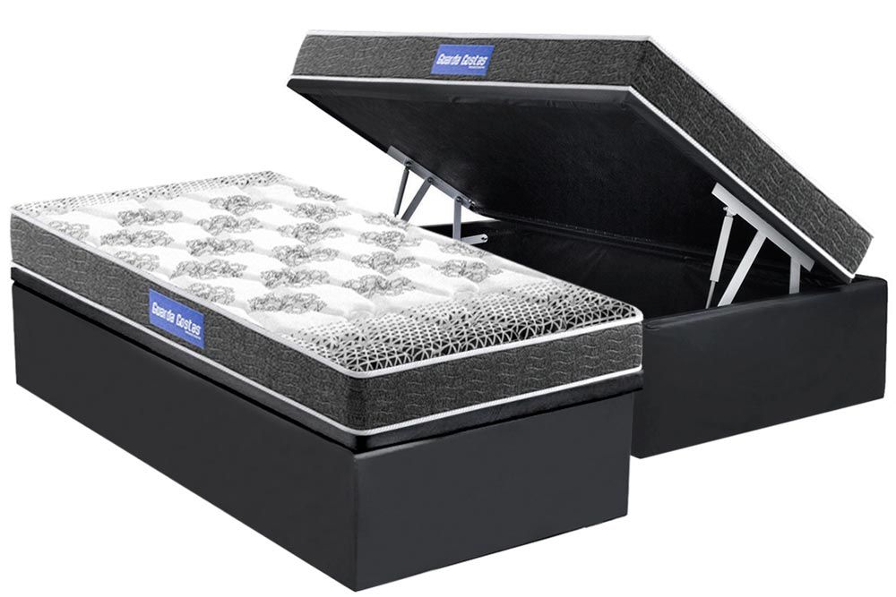 Cama Box Baú CRC +Colchão D20 Resistente Probel