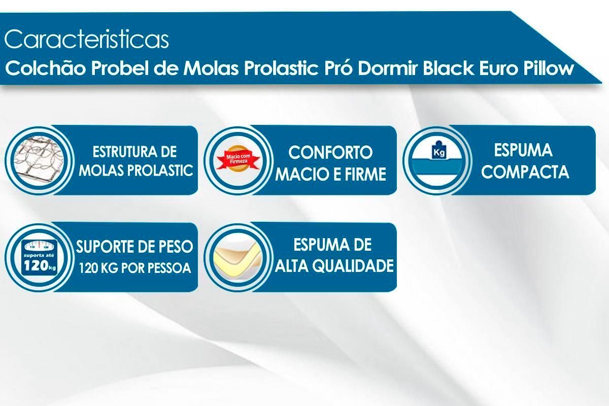 Cama Box CRC +Colchão Molas Sleep Probel