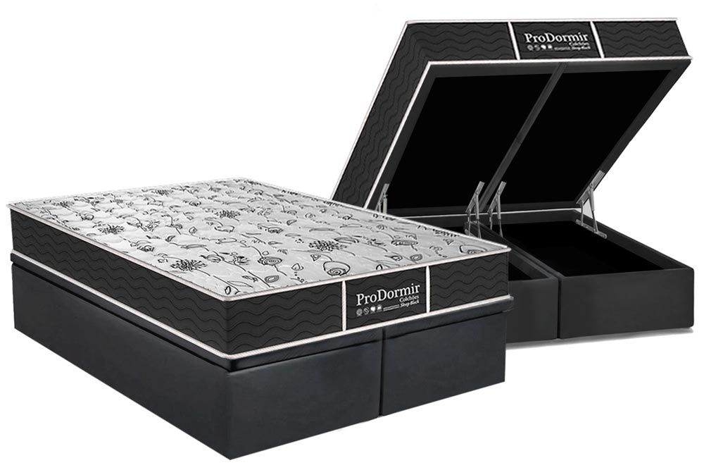 Cama Box Baú CRC +Colchão Molas Sleep Probel