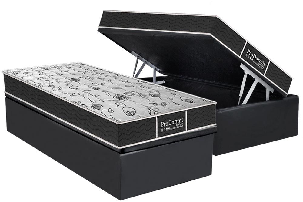 Cama Box Baú CRC +Colchão Molas Sleep Probel