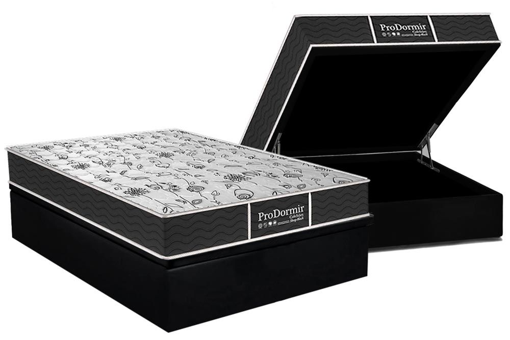 Cama Box Baú CRC +Colchão Molas Sleep Probel
