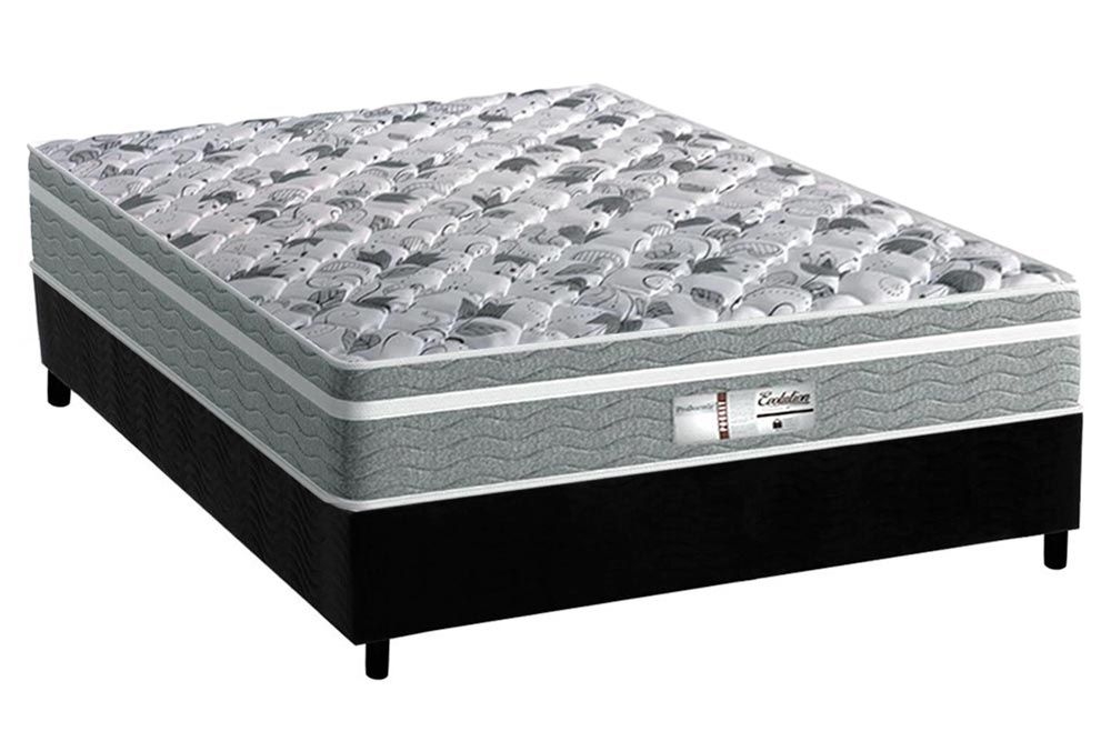 Cama Box CRC +Colchão Molas Evolution Probel