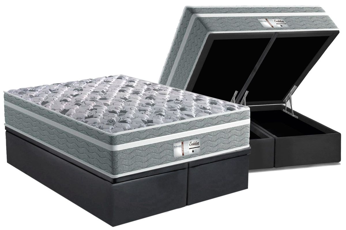 Cama Box Baú CRC +Colchão Molas Evolution Probel