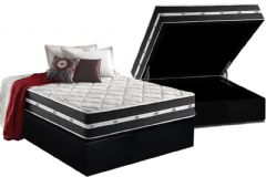 Cama Box Baú Filhão +Colchão Molas Classic Anjos