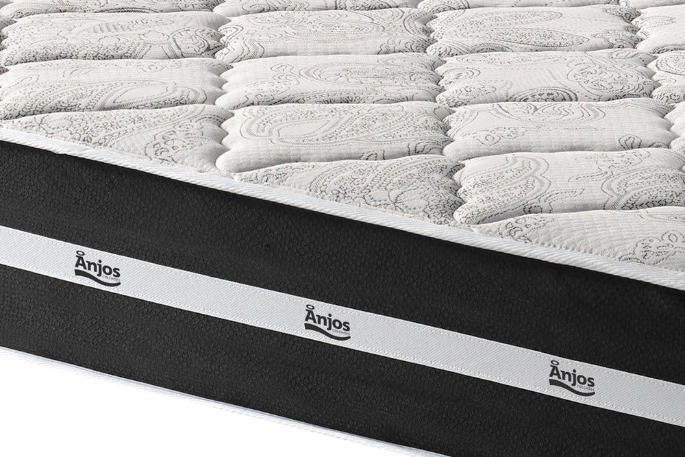 Cama Box Baú CRC +Colchão Molas Classic Anjos