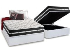 Cama Box Baú Filhão +Colchão Molas Classic Anjos