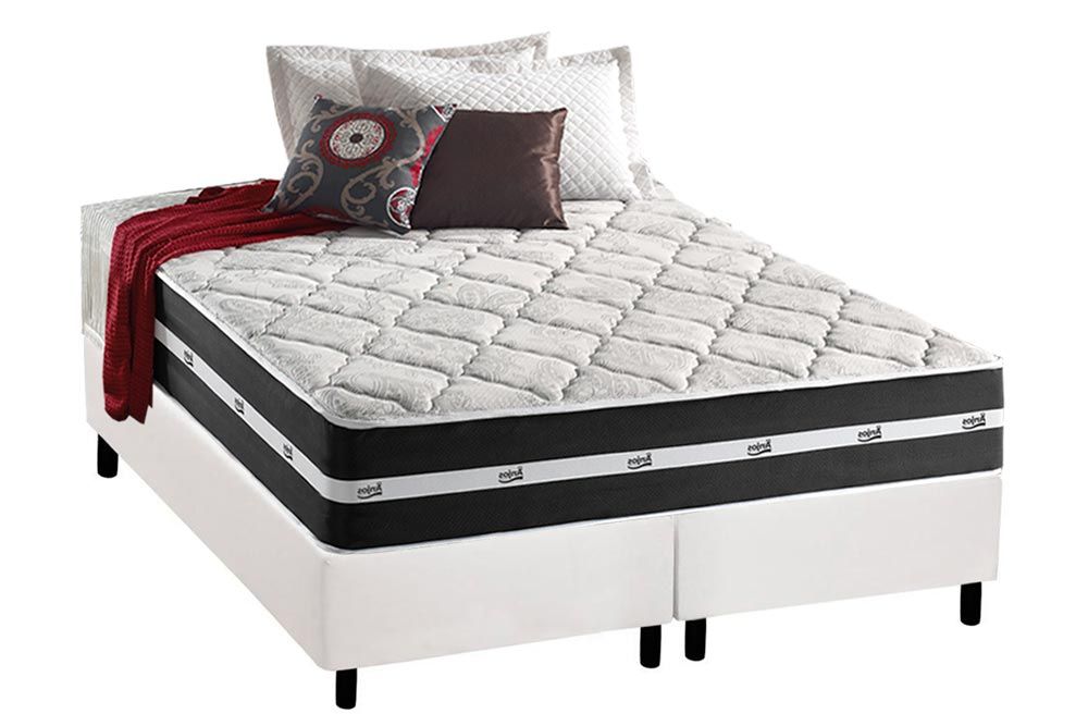 Cama Box CRC +Colchão Molas Classic Anjos