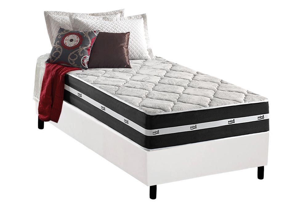 Cama Box CRC +Colchão Molas Classic Anjos
