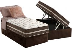 Cama Box Baú Filhão +Colchão Molas Classic Anjos