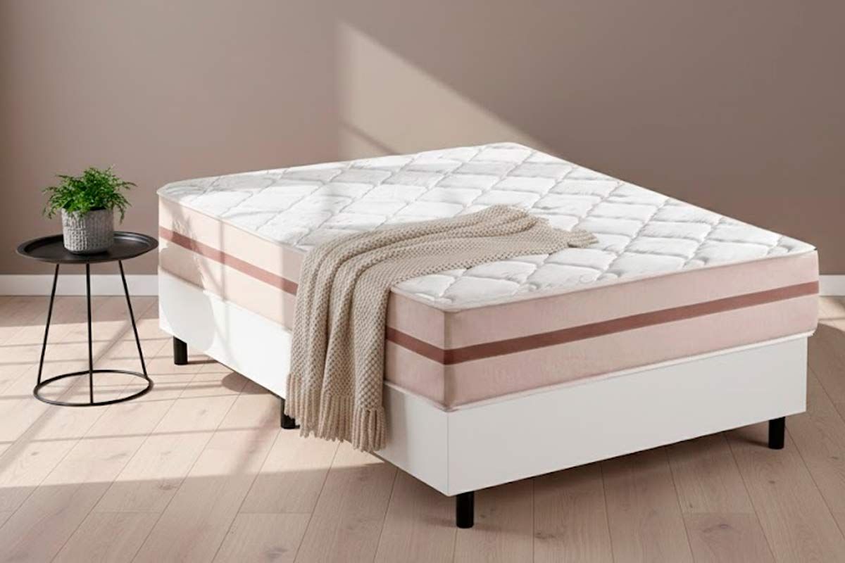 Cama Box CRC +Colchão Molas Classic Anjos