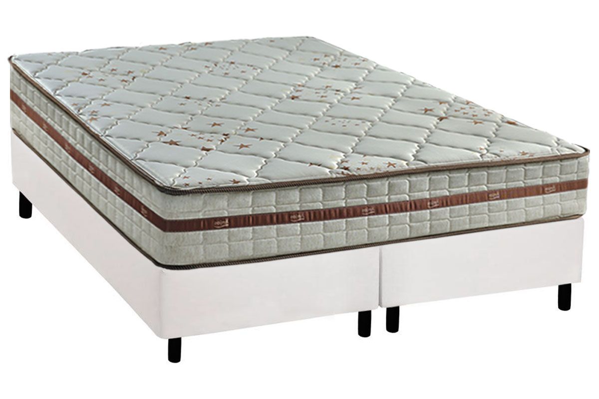 Cama Box CRC +Colchão Molas Classic Anjos