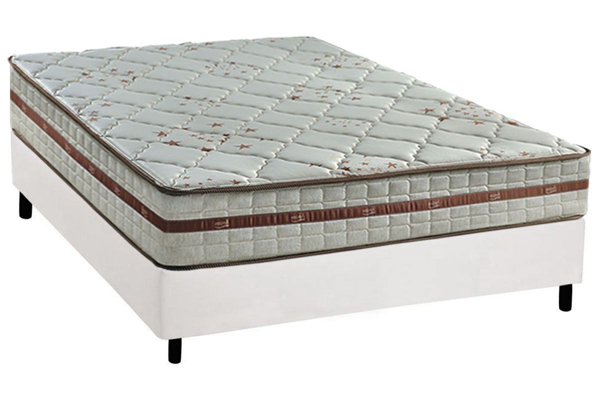 Cama Box CRC +Colchão Molas Classic Anjos