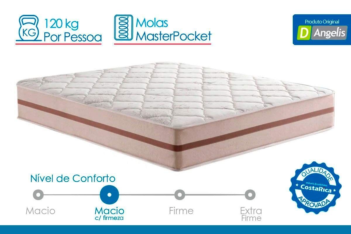 Cama Box Baú CRC +Colchão Molas Classic Anjos