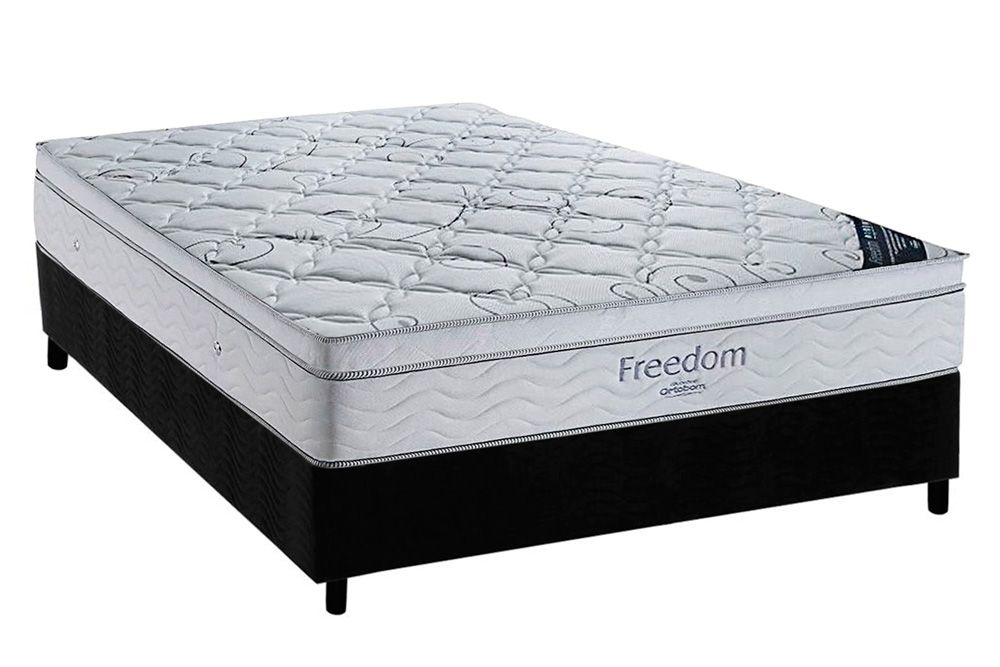 Cama Box CRC +Colchão Molas Freedom Ortobom