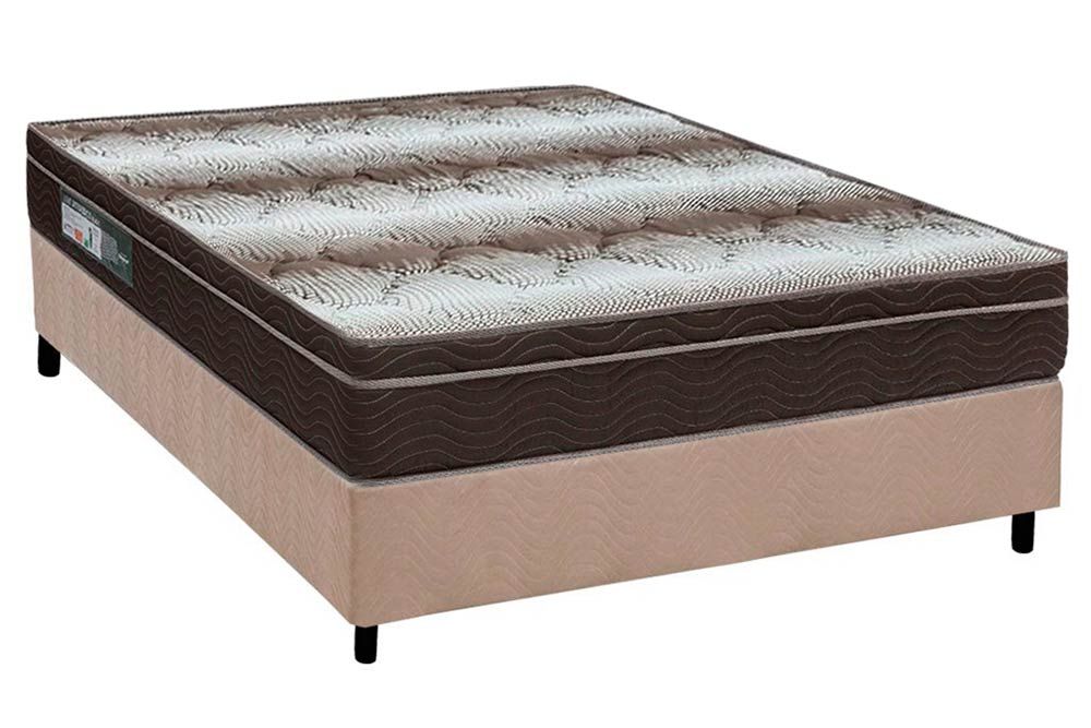 Cama Box CRC +Colchão Ortopédico Light Ortobom